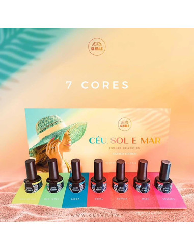 Coleção Verniz Gel GL Nails Céu, Sol e Mar