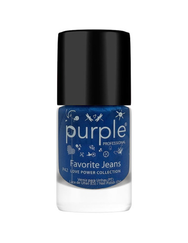 Verniz Purple Love Power P42 Favorite Jeans 10ml