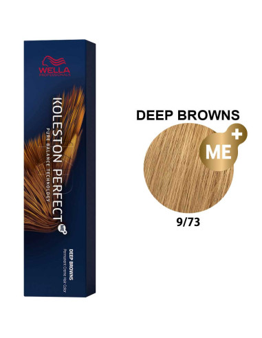 Koleston Perfect Castanhos Profundos 9/73 Louro Muito Claro Marron Dourado 60ml - Wella Professionals