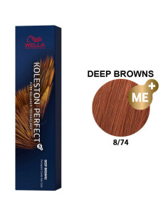 Koleston Perfect Castanhos Profundos 8.74 Wella | Tintura para Cabelo