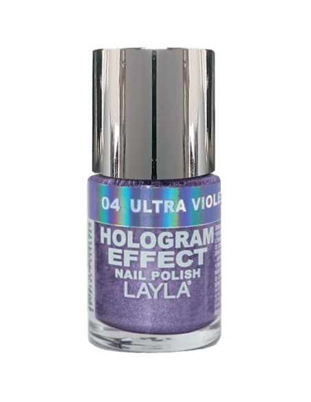 Verniz Layla Ultra Violet 04 Hologram Effect 10ml