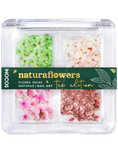 Flores Secas Inocos Natura Flowers Tea Edition Nail art