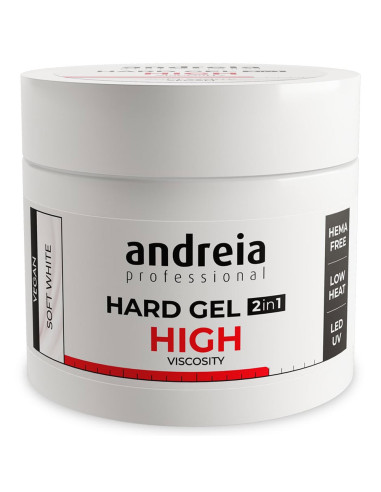 Gel de Construção Andreia - Hard Gel 2in1 200ml Soft White