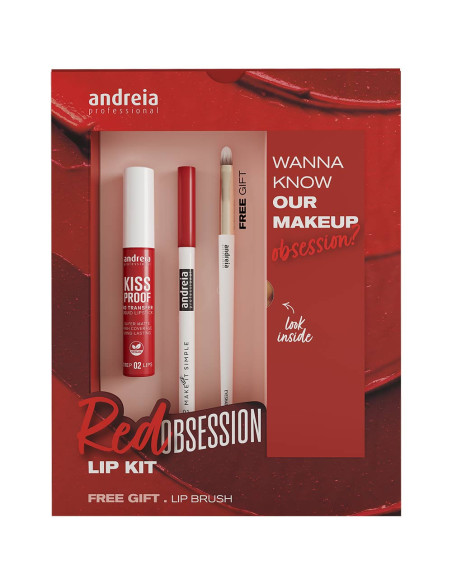 Kit Maquilhagem Andreia Red Obssesion Lip Kit