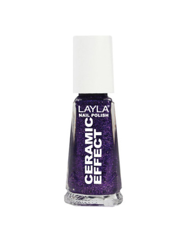 Verniz Layla Ceramic Effect 81 10ml Roxo Cintilante