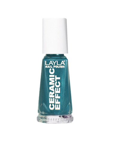 Verniz Layla Ceramic Effect 28 10ml Azul Cintilante