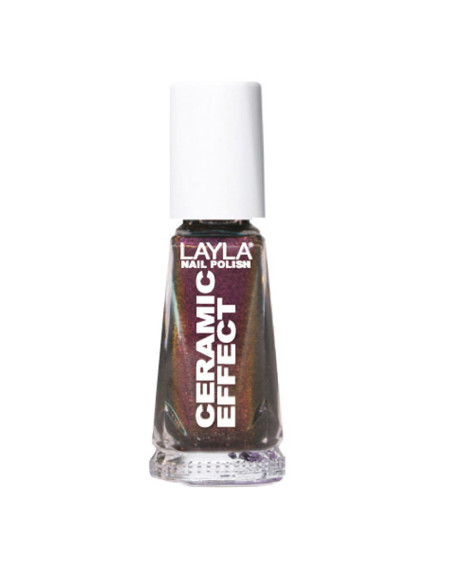 Verniz Layla Ceramic Effect 63 10ml Roxo Cintilante