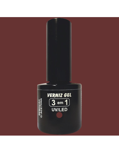 Verniz Em Gel Dermacelsia G16 10ml Vermelho Escuro