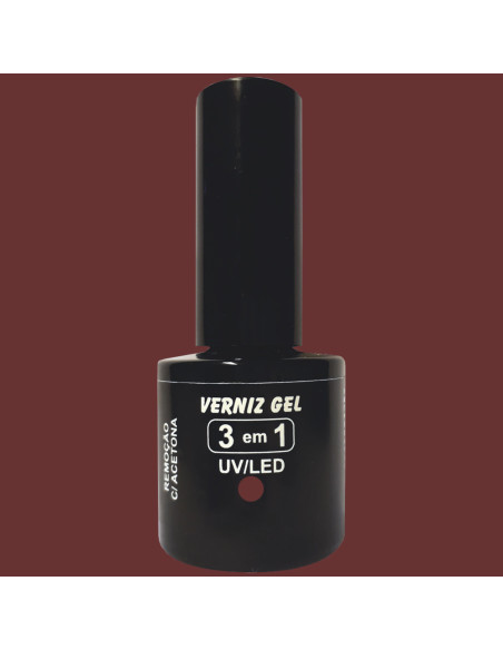 Verniz Em Gel Dermacelsia G16 10ml Vermelho Escuro