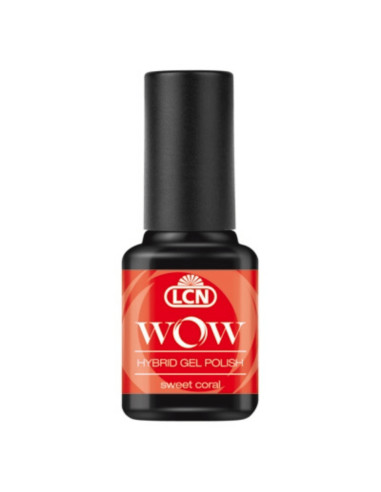 Verniz em Gel LCN WOW Hybrid Gel Sweet Coral 8ml Laranja