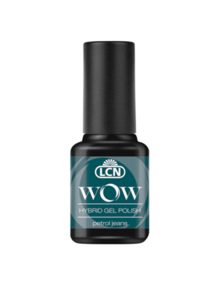 Verniz Híbrido LCN WOW Hybrid Gel Petrol Jeans 8ml Azul Petroleo