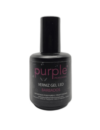 Verniz em Gel Purple Led Barbados 15ml Azul Claro