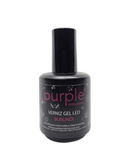 Verniz em Gel Purple Led Burundi 15ml Roxo