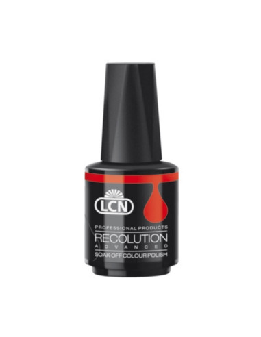 Verniz Em Gel LCN Recolution Advanced Brilliant Dark Orange 10ml Laranja