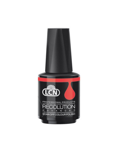 Verniz Em Gel LCN Recolution Advanced Hot Chili 10ml Vermelho Escarlate