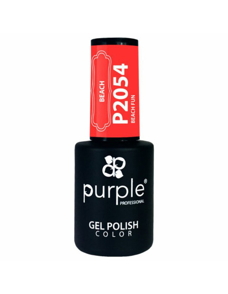 Verniz Em Gel Purple P2054 Beach Fun 10ml Vermelho Escarlate