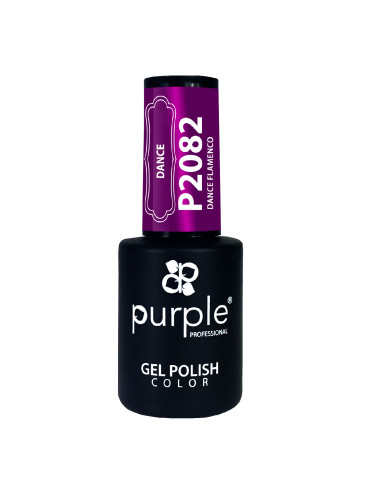 Verniz em Gel Purple P2082 Dance Flamengo 10ml Roxo Cintilante