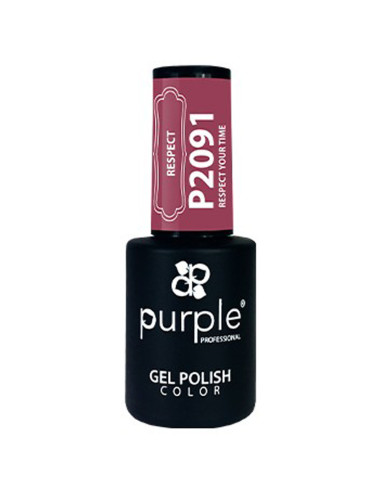 Verniz Em Gel Purple P2091 Your Time 10ml Rosa Escuro