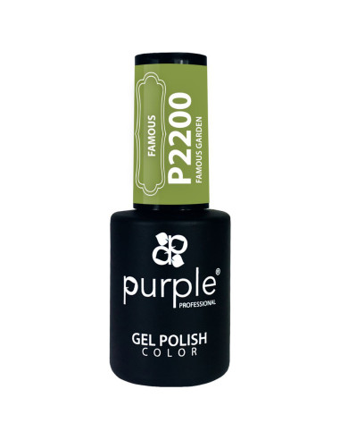 Verniz Em Gel Purple P2200 Famous Garden 10ml Verde