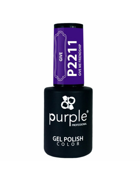 Verniz Em Gel Purple P2211 Give Me Friendship 10ml Roxo Profundo