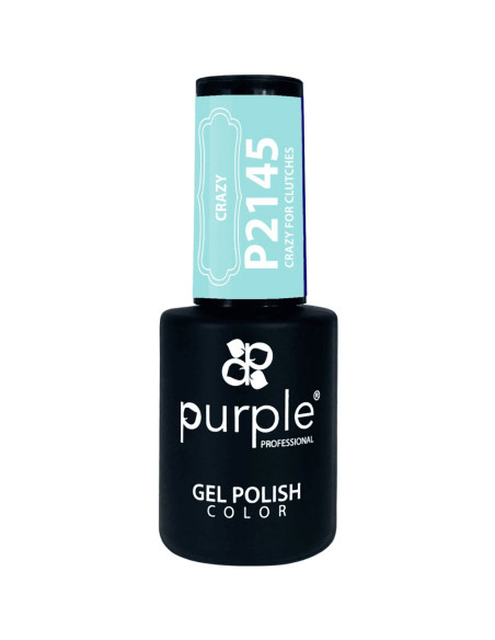 Verniz em Gel Purple P2145 Crazy For Clutches 10ml Turqueza Claro