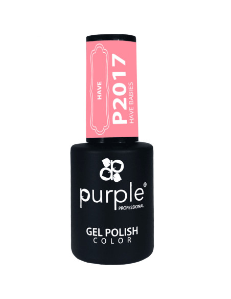 Verniz em Gel Purple P2017 Have Babies 10ml Rosa Claro