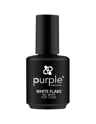 Top Coat Purple White Flake No Wipe 15ml