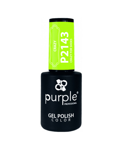 Verniz Em Gel Purple P2143 Crazy For Shoes 10ml Verde Fluorescente