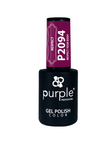 Verniz Em Gel Purple P2094 Respect Your Body 10ml Vinho Escuro