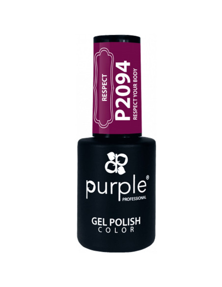 Verniz Em Gel Purple P2094 Respect Your Body 10ml Vinho Escuro