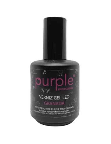 Verniz Gel Purple Led Granada 15ml Rosa Choque