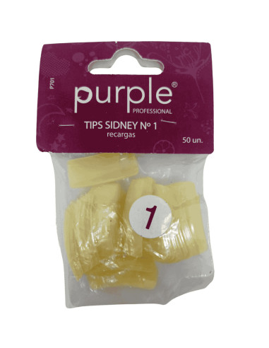 Nail Tip Purple Sidney nº1 50 Uni