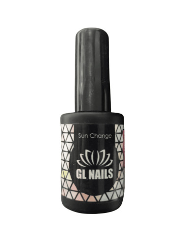 Verniz Gel GL Nails Sun Change 11ml Nude/Azul