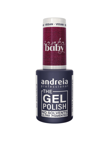 Verniz Gel Andreia Professional The Gel Polish Santa Baby SB1 Burgundy metalizado