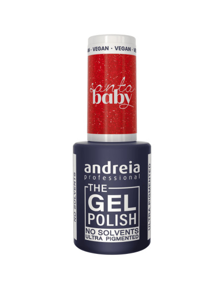 Verniz Gel Andreia Professional The Gel Polish Santa Baby SB5 Vermelho Glitter