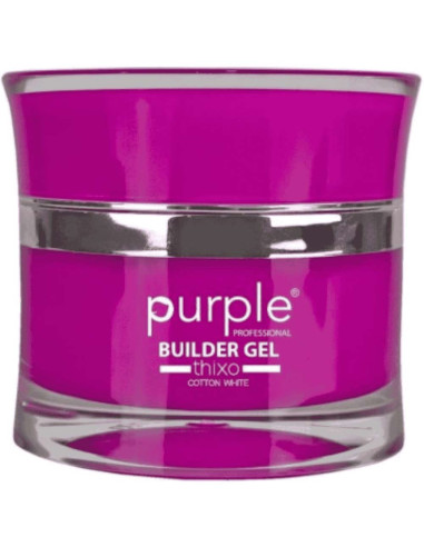 Gel de Construção Purple Thixo Cotton White 50gr Branco