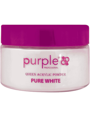 Pó Acrílico Purple Queen Pure White P1568 200gr Branco