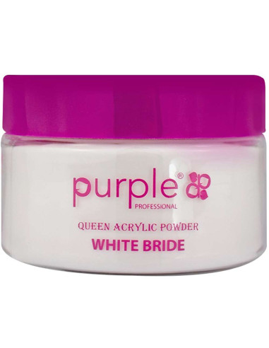 Pó Acrílico Purple Queen White Bride P1566 200gr Branco