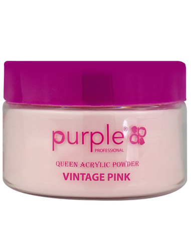 Pó Acrílico Purple P1584 Vintage Pink 50gr Rosa Antigo