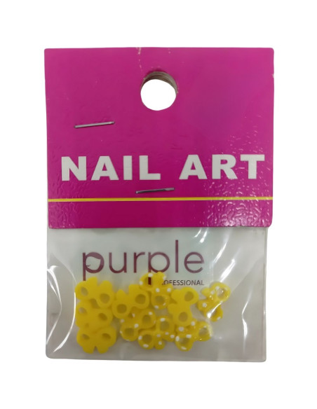 Laço Nail Art Purple P1222 Amarelo