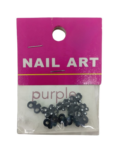 Laço Nail Art Purple P1220 Preto