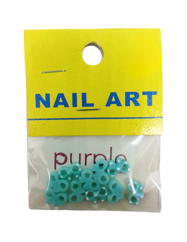 Laço Nail Art Purple P1215 Turquesa