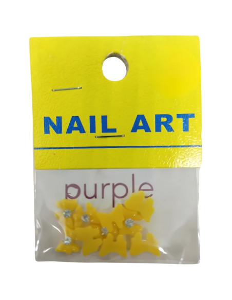 Laço Nail Art Purple P1206 Amarelo