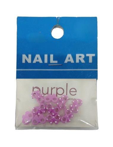 Laço Nail Art Purple P1223 Liláz c/ Bolas