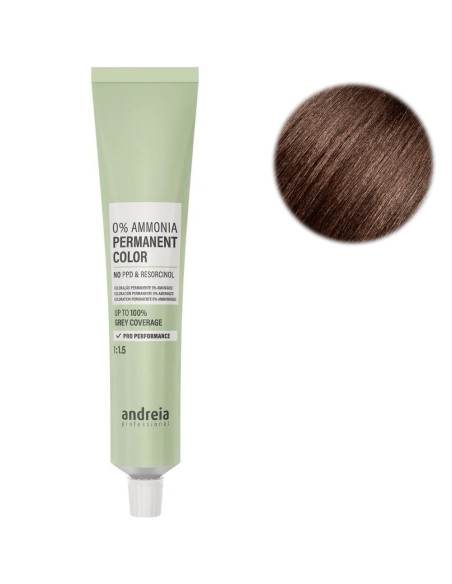 Coloração Cabelo Andreia Be You 0% Ammonia 4.35 Castanho Médio 100ml Dourado Vermelho