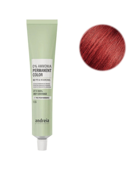 Coloração Cabelo Andreia Be You 0% Ammonia 5.5 Castanho Claro 100ml Vermelho