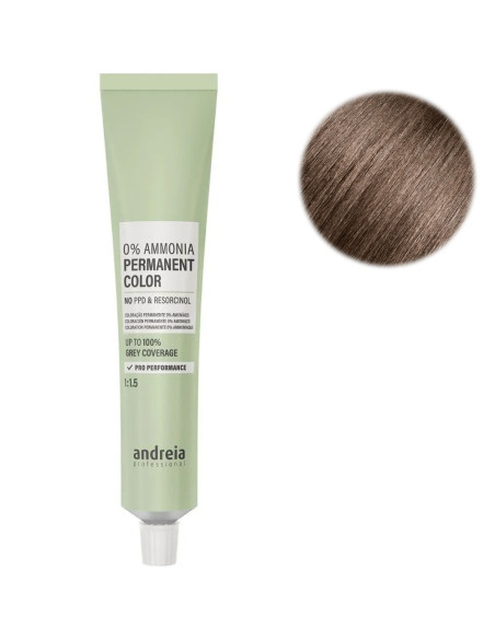 Coloração Cabelo Andreia Be You 0% Ammonia 6.8 Louro Escuro 100ml Castanho Moca