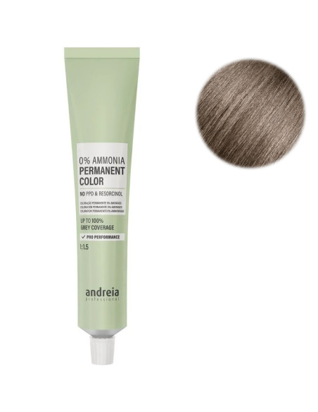 Coloração Cabelo Andreia Be You 0% Ammonia 7.71 Louro Médio 100ml Castanho Cinza