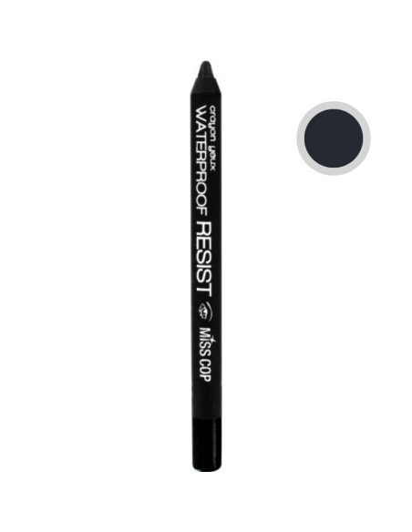 Lápis de Olhos Miss Cop Waterproof Resist 1gr Cinza Escuro