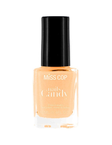 Verniz Miss Cop Nails Candy 04 Sucre D'Orge 12ml Nude Cintilante